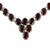 Fair Trade Garnet Choker Necklace Sterling Silver Love 'Cascading Crimson'