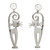Taxco Silver Kitty Cat Earrings 'Taxco Cat'