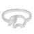 Thai Artisan Crafted Sterling Silver Band Ring 'Lovely Elephant'