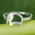 Thai Artisan Crafted Sterling Silver Band Ring 'Lovely Elephant'