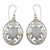 Handcrafted Rainbow Moonstone and Sterling Silver Earrings 'Moonlit Avatar'