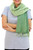 2-in-1 Hand-woven Cotton Reversible Scarf 'Jade Green Duet'
