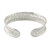 Woven Silver Cuff 'Slender Rattan'
