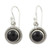 Fair Trade Sterling Silver and Onyx Earrings 'Universal'
