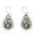 Silver Lace Earrings with 18k Gold 'Silver Lace'