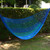 Handmade Blue Cotton Maya Hammock from Mexico 'Huatulco'