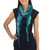 Teal Ombre Crinkled All-Silk Scarf from Thailand 'Summer Rain'