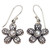 Pearl and Sterling Silver Flower Dangle Earrings 'White Forget-Me-Not'