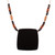 Peruvian Ceramic Pendant Necklace with Silver Beads 'Night Sky'