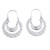 Floral Sterling Silver Hoop Earrings 'Floral Hoops'