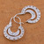 Floral Sterling Silver Hoop Earrings 'Floral Hoops'