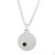 Brushed Silver Pendant Necklace with Chrysocolla 'Moon Gazer'