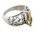 Marquise Citrine Single Stone Silver Ring from India 'Love Sonnet'