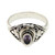 Fair Trade Silver and Amethyst Locket Ring from Bali 'Mysterious Garden'