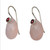 Pink Chalcedony and Garnet Gemstone Drop Earrings 'Rosy Outlook'