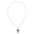 Artisan Crafted Amethyst Cross on Mexican Silver Necklace 'Spiritual Serenity'