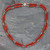 Double Carnelian Strand Beaded Necklace with Labradorite 'Bright Hopes'