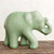 Celadon Ceramic Happy Elephant Figurine by Thai Artisans 'Smiling Elephant'