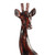 African Hand Carved Wood Kneeling Giraffe Sculpture 'Kneeling Giraffe'