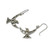 Artisan Crafted Sterling Silver Bird Hook Earrings 'Fly Me Away'