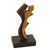 Modern Abstract Bronze Sculpture of a Couple in Love 'Passion'