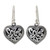 Handmade Romantic Sterling Silver Dangle Earrings 'Lighthearted Love'