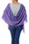 Women's Lavender Hand Loomed All Wool Shawl 'Kashmiri Diamonds in Lavender'