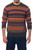 Multicolor Alpaca Men's Sweater with Forest Green 'Andean Homeland'