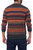 Multicolor Alpaca Men's Sweater with Forest Green 'Andean Homeland'