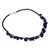 Fair Trade Lapis Lazuli Bead Necklace with Silver Clasp 'Bold in Blue'