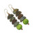Hand Beaded Earrings with Soapstone and Cat's Eye 'Nndwoma Kese'