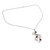 Fair Trade Floral Pearl and Garnet Pendant Necklace 'Dreamy Blossom'