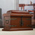 Unique Traditional Wood Leather Chest Trunk 'Village Country Collection'