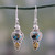 Hand Crafted Citrine and Sterling Silver Dangle Earrings 'Summer Sunset'