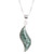 Fair Trade Sterling Silver Pendant Jade Necklace 'Floating in the Breeze'