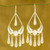 Handcrafted Sterling Silver Chandelier Earrings 'Mystic Rain'