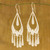 Handcrafted Sterling Silver Chandelier Earrings 'Mystic Rain'