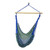 Mexican Blue Green Hand Woven Cotton Hammock Swing Chair 'Maya Breeze'