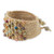 Hand Crocheted Wristband Bracelet with Multi Color Agates 'Life in Pai'