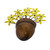 Yellow Flower Iron Wall Sculpture Crafted by Hand 'Black-Eyed Susan'