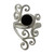 Sterling Silver Cocktail Ring with Black Onyx from India 'Black Jasmine' Sterling Silver Cocktail Ring with Black Onyx from India 'Black Jasmine'