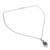 Sterling Silver Necklace with Blue Topaz and Chalcedony 'Modern Romance'