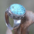 Handcrafted Balinese Silver Natural Turquoise Ring 'Heavenly'