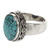 Handcrafted Balinese Silver Natural Turquoise Ring 'Heavenly'
