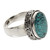 Handcrafted Balinese Silver Natural Turquoise Ring 'Heavenly'