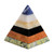 Handcrafted Gemstone Pyramid Paperweight Sculpture 'Natural Energy'
