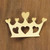 Artisan Crafted Gold Pendant or Brooch Pin from Brazil 'Crown of Hearts'