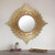 Handmade Peruvian Gilded Wood Mirror 'Radiant Sun'