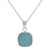 Handcrafted Andean Sterling Silver Necklace with Opal 'Window'