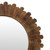 Fair Trade Round Wall Mirror Hand Crafted from Mango Wood 'Earthen Halo'